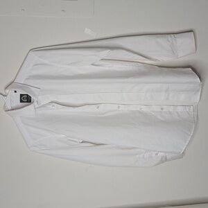 Marc darcy white collard button up shirt size 1